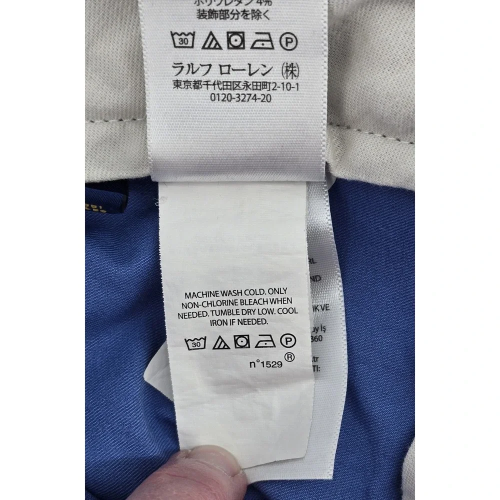 Polo Ralph Lauren Men's Golf Shorts Sz 40 Magnolia Lane Blue Classic Fit Stretch